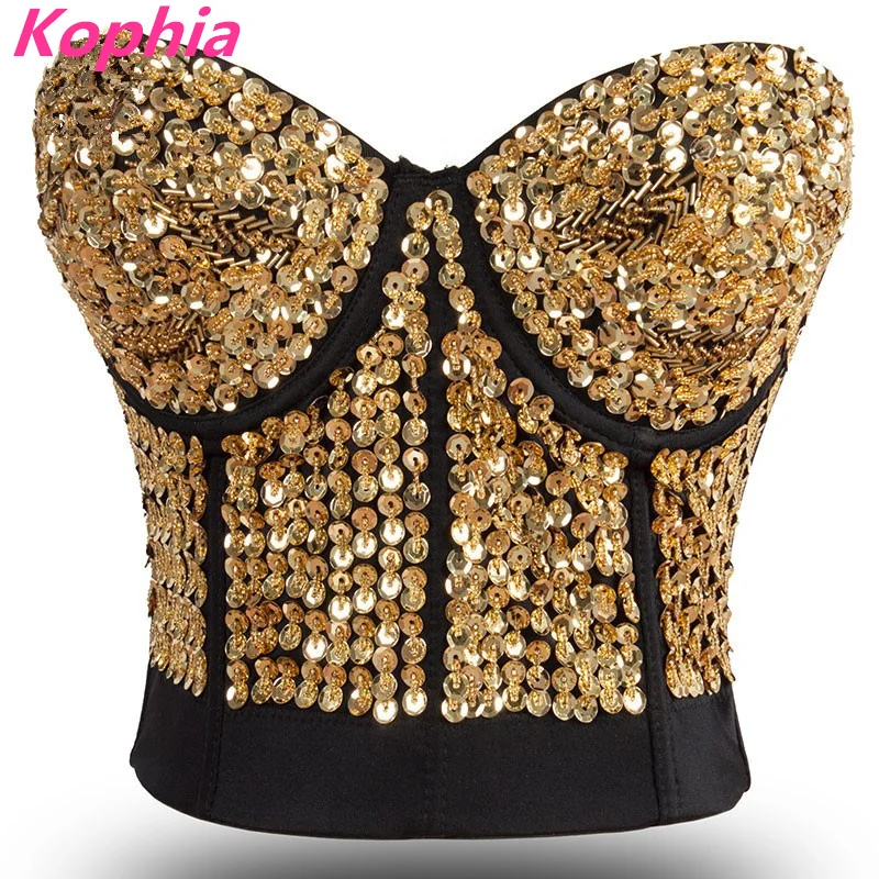 gold sparkly bralette