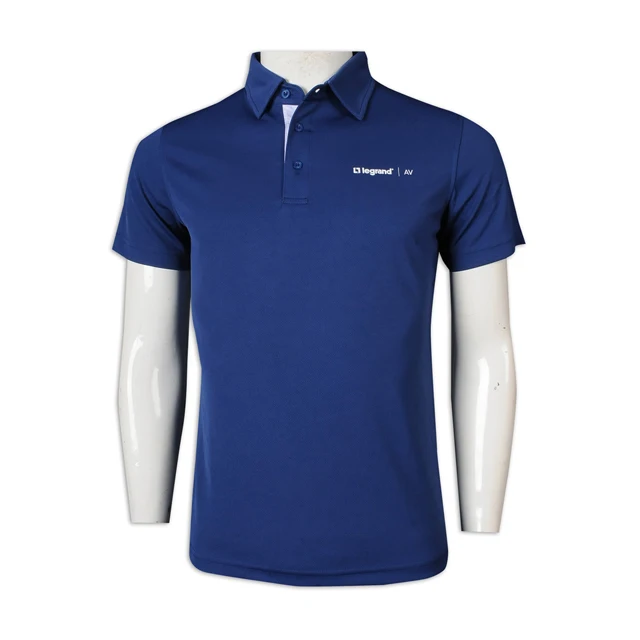 Free Sample OEM Customized Printing Logo Accept Small Order Streetwear  Sportswear Blue Polo Shirt Men Polo T Shirt