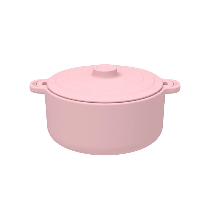 Korean-Style Food-Grade Silicone Pot Microwave Safe Silicone Steaming Bowl Household Lunch Box for Sugar Storage Heatable Food
