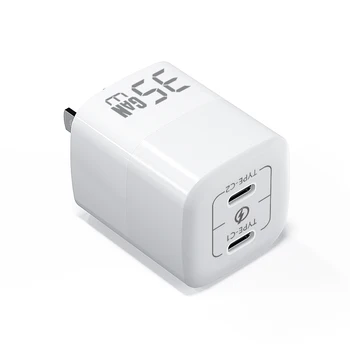 35W Dual Ports USB C Wall Charger Au JP KR UK Plug 5V/3A 9V/3A 12V/2.5A 15V/2.33A 20V/1.75A 35 Watt Pd Charger Adapter