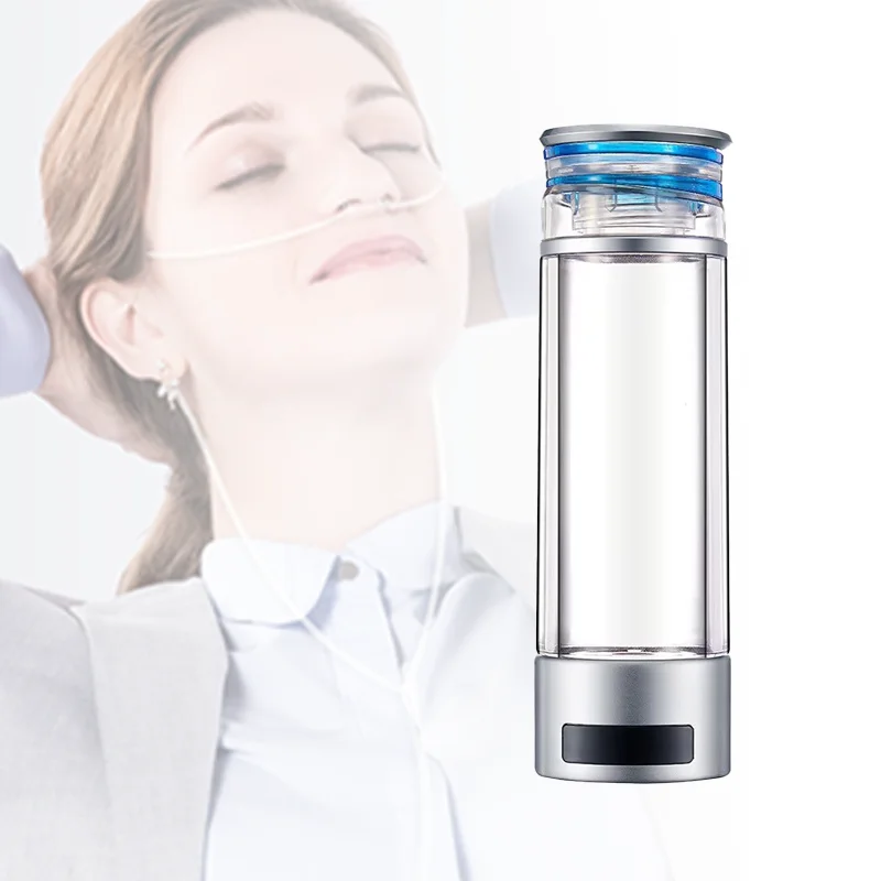 Portable Rechargeable Nano Hydrogen Rich Water Generator Bottle Electrolysis Ionizer 2000-9000ppb Pure H2 Maker Cup