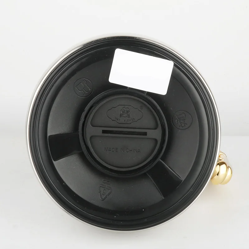 New Arrival Top Level Leaves Design 1.0 Litre Silver Gold Coating Metal Body Glass Insulation Vacuum Flasks Dallah