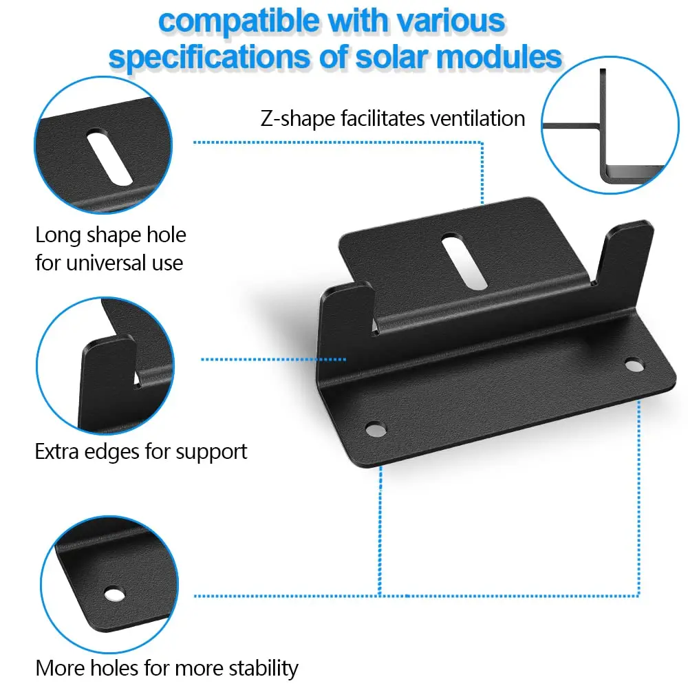 Solar Panel Mounting Bracket Aluminum Solar Panel Z Brackets Roof Solar