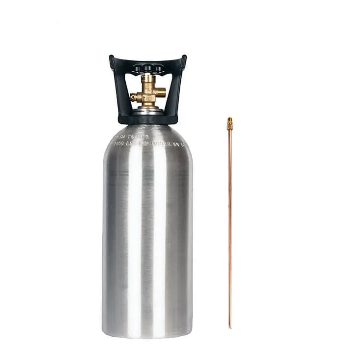 TPED DOT Certified CO2 Gas Bottle 2L 4L 8L10L 13.4L 15L for Beverage Aluminum Gas Cylinders