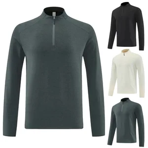 Men's  Fleece Fitness Clothing High Elasticity Tight Sports Running Training Dry-fit Long Sleeves Warm Hooded Sweatshirt