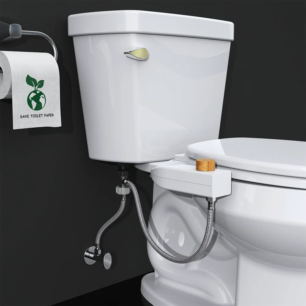 Bidet Toilet Dual Nozzle Rear Wash Feminine Wash Cold Water Bidet Non