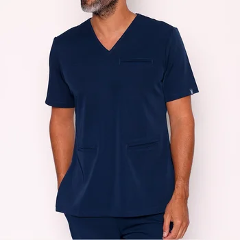 Custom Logo  Anti Wrinkle Breathable Scrubs Uniform Suits Easy-wash Medical Scrub Vendors Men's and women's uniform sets
