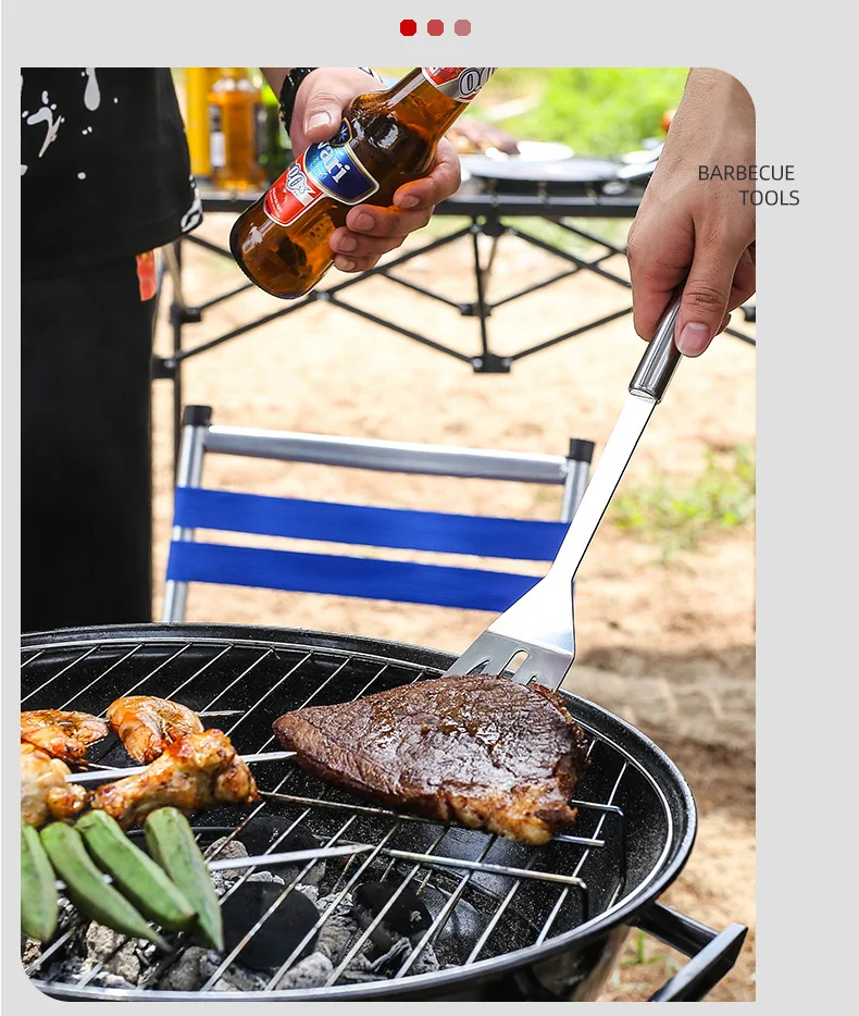 Outdoor Portable Cooking Tools Kit Multi-functional Stainless