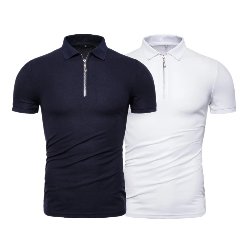 zip through polo shirt