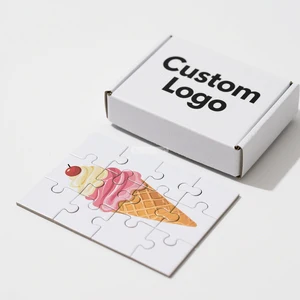 Oem Odm Factory Luxury Summer Elements Cardboard Puzzle 50 100 Piece Custom Design Educational Game Jigsaw Puzzle With Logo