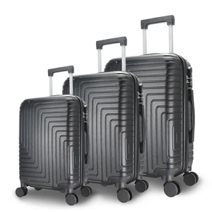 2026 Hot Selling Carry-On Aluminum Trolley Luggage ABS Zipper Suitcase with Lock Opening Wholesale Travel Safety Design