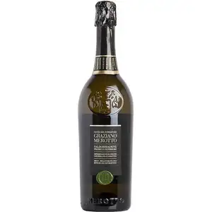 Italian Brut Millesimato Prosecco Superiore DOCG for Seafood Appetizers 6 Bottles Per Pack Sparkling Wine From Valdobbiadene