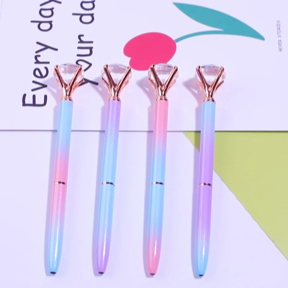 Jh New Colors Big Diamond Ball Pens Gradient Color Ballpoint Pens With ...