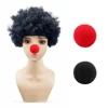 Fans sporting black afros