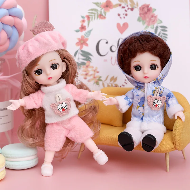 Adorable doll 10cm Mini Bjd Dolls for Girls OB11 Dolls Clothes Cute