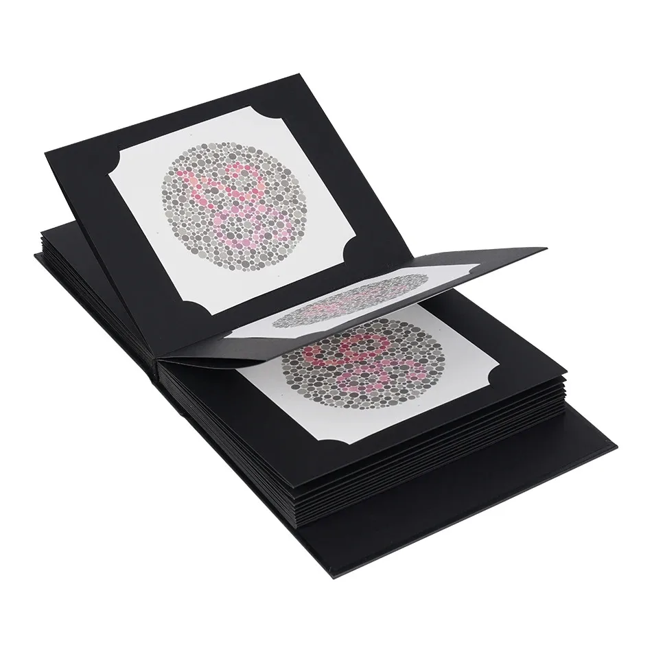 Best Quality 2024 New Publish Ishihara Book 38 Plates Optometry Color Blindness Color Deficiency Test Book