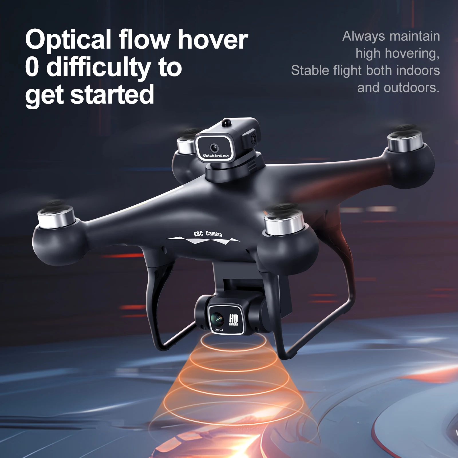 thumbnail image 2 of M66 MAX Drone With Cameras Obstacle Avoidance Brushless Folding Screen Remote Control Quadcopter RC Drone 2 of 14