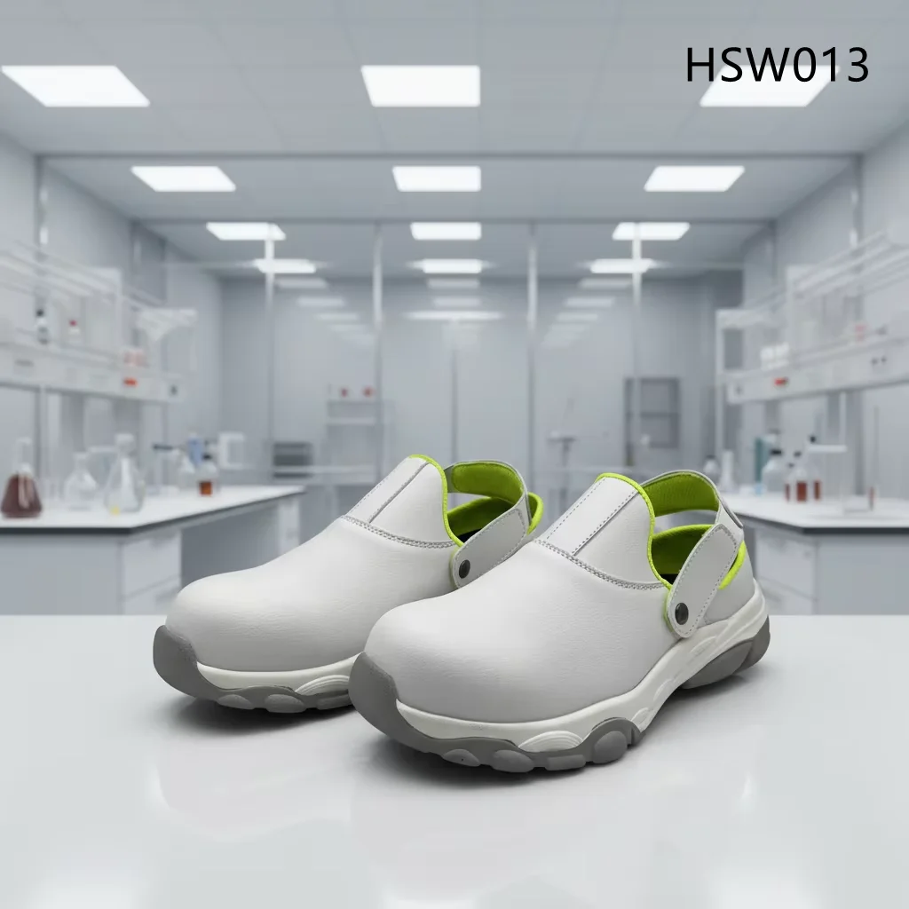 HY,Lab Technician Bacteria Resistant Fast On/off New White Work Shoes Medical Facility Anti-acid&alkali Sole Work Clogs HSW013