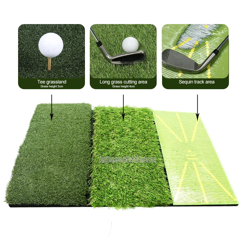 Jtn New Design 3 In 1 Golf Hitting Mat Golf Track Practice Mat Buy
