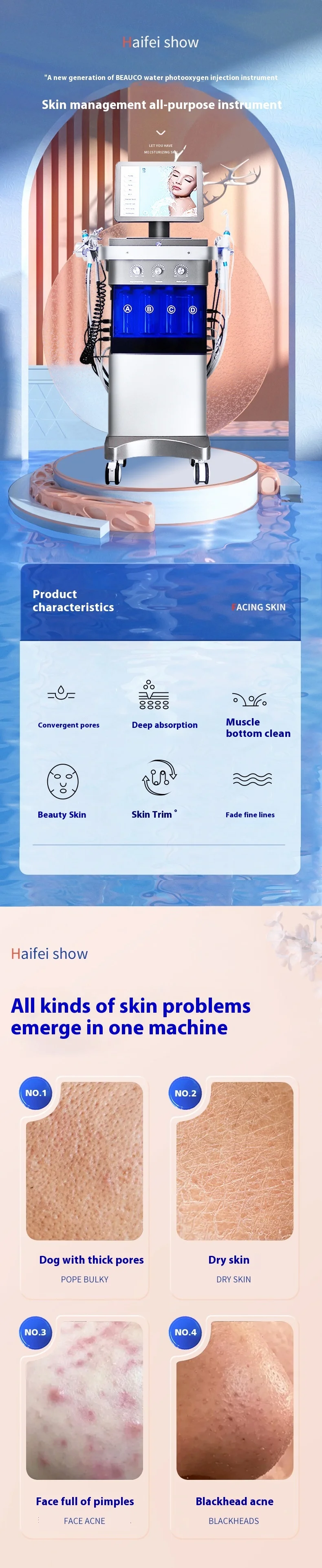 Comprehensive Skin Management Instrument 14 In1 Hydro Peeling Hydra ...