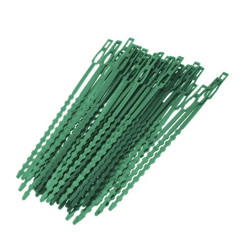 Fishbone tie green plastic garden vine 50 pieces fixed garden plant tie string artifact factory