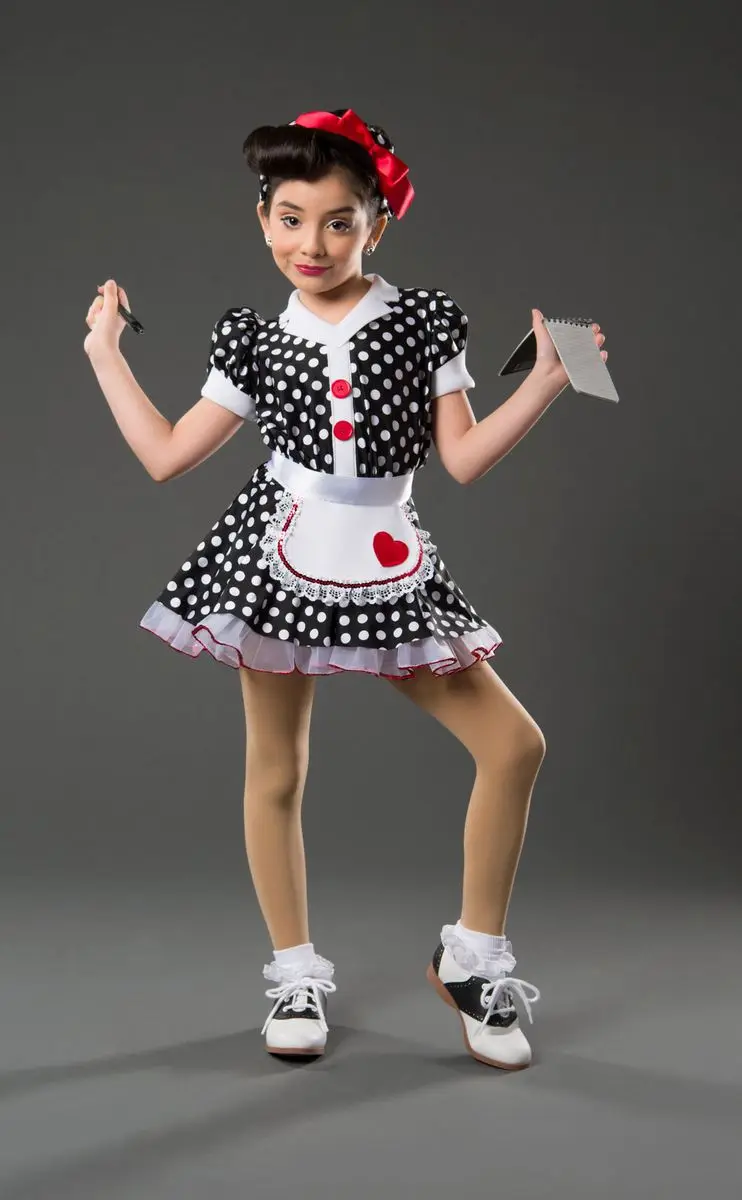 Waitress shop dance costume