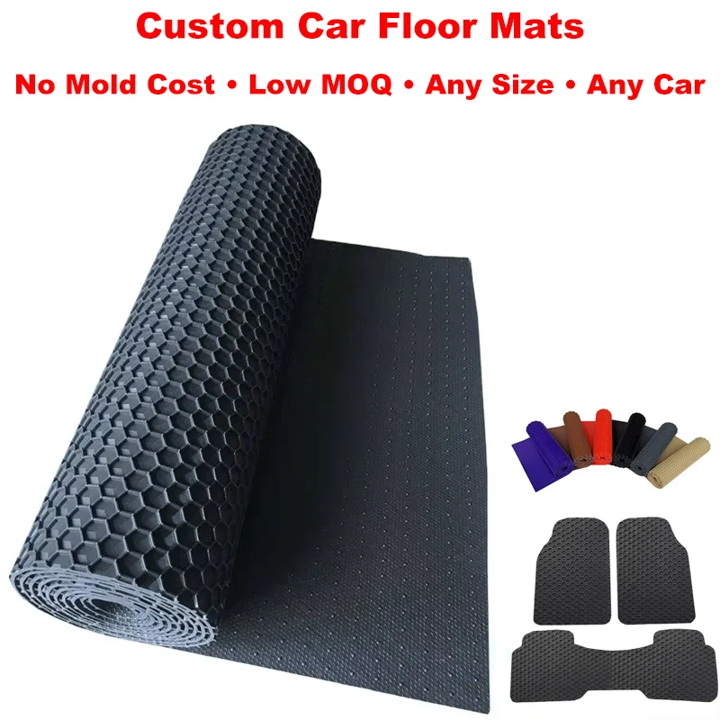 ARTES Custom Fit PVC Luxury 7mm Thick Full Set Waterproof Non-slip Car Floor Mats for Volvo V40/V60/V90
