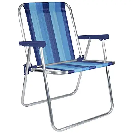 Hitree Color Striped Lightweight Durable Foldable Spring Beach Chair