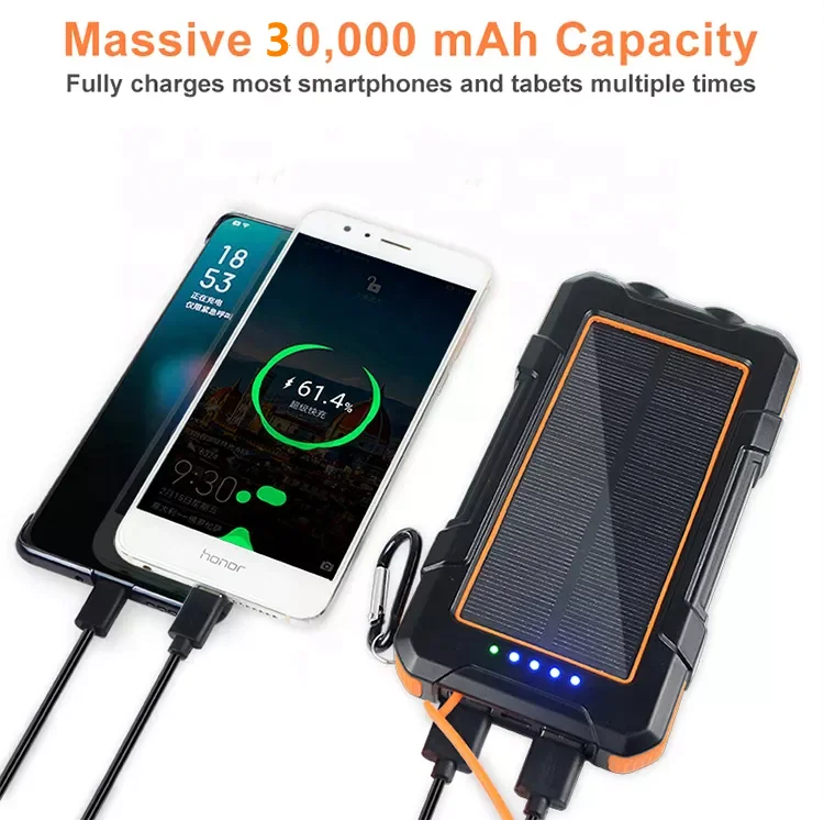 New Products Solar Powerbank 20000mah 30000mah Get Free Samples - Buy ...