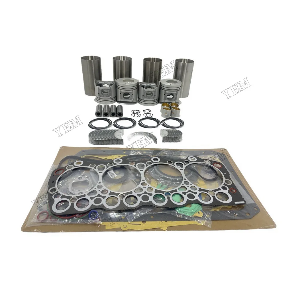 Overhaul Kit With Bearing Set Compatible for Mitsubishi 4D35 Engine Parts Best Quality