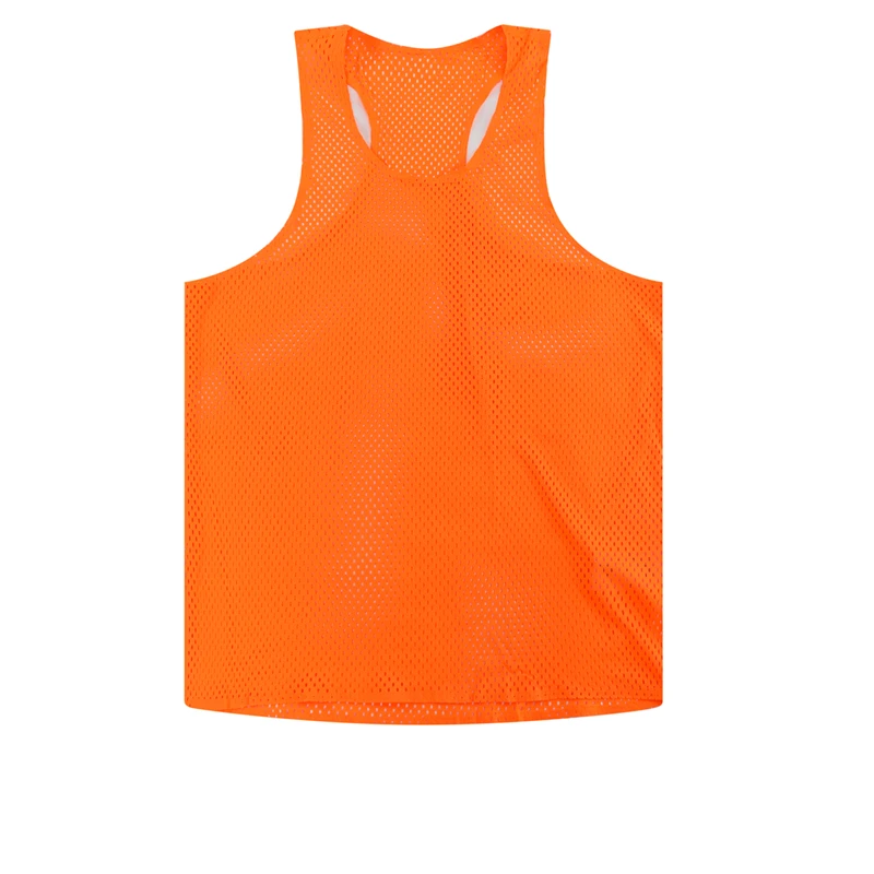 Seamless Mesh Breathable Man Big Hole Quick Dry 100% Polyester 100 GSM Marathon Running Sleeveless T-Shirt for Men