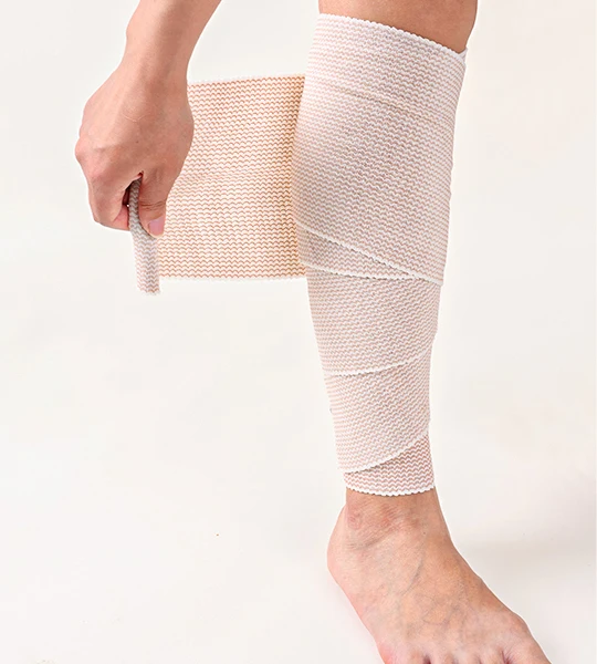 BLUENJOY Elastic Bandage Wrap Compression for Legs Ankle Knee Tummy Body Latex-Free Wraps for Sports or for Clinical Fixation