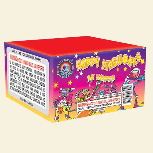 Liuyang pyro  cheap price happy fireworks 36 shots 200g  consumer cakes fireworks