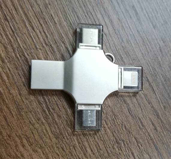 Custom Logo Flash Memory 4 in 1 USB Flash Drive 3.0 2.0 16GB Otg Usb External Memory Storage for Smart Phone Computer Tablets