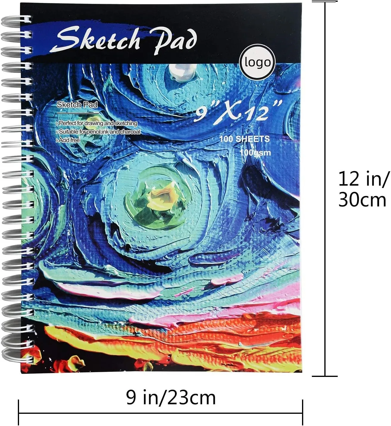 product custom printing a4 sketch book side spiral bound sketch pad art sketchbook artistic drawing painting writing paper for kids-23