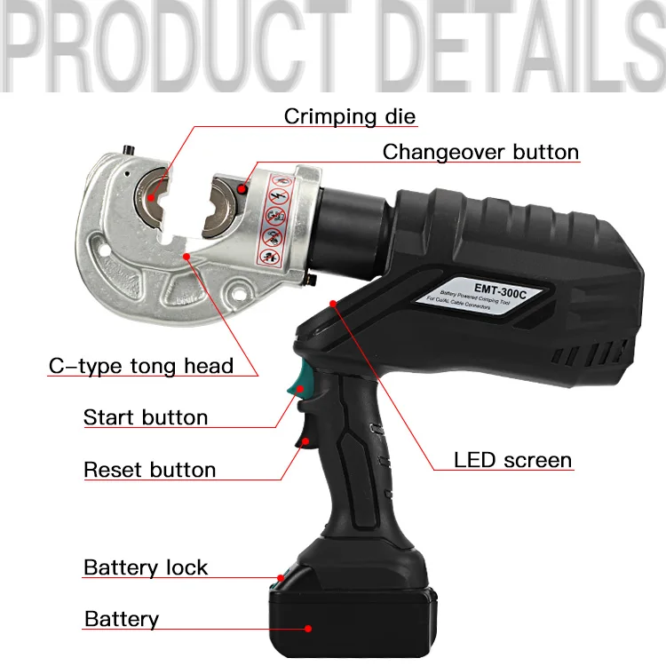 High Quality Battery Powered Crimping Tool - Buy Superior Crimping Tool ...