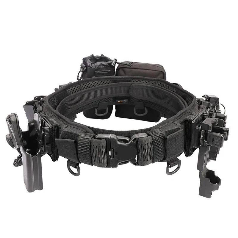 Lightweight Camping and Everyday Use Padded Patrol Belts Hunting Gadget Pouch Waist Bag Adjustable Outdoor Tactical Belt