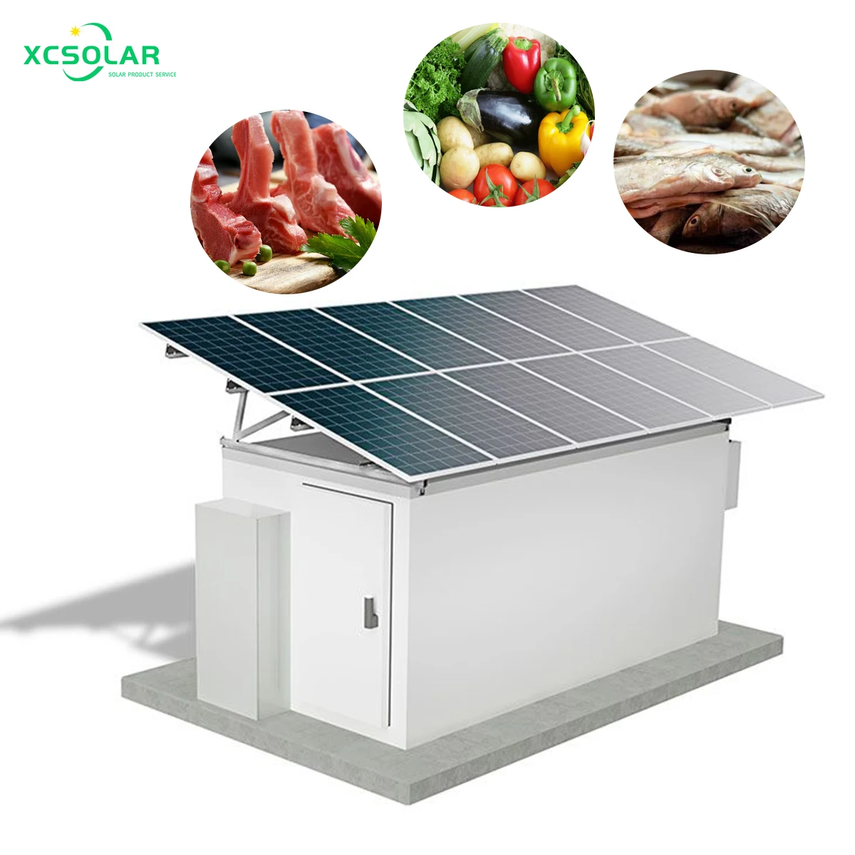 Solar Photovoltaic System 50KW 100KW 300KW 500KW 1MW 2MW Solar Powered Cold Room For Fish And Meat