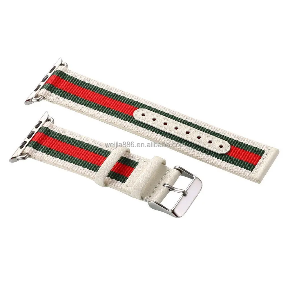 New Canvas Material Watch Bands For Apple Watch Series 8 7 6 5 4 Luxury