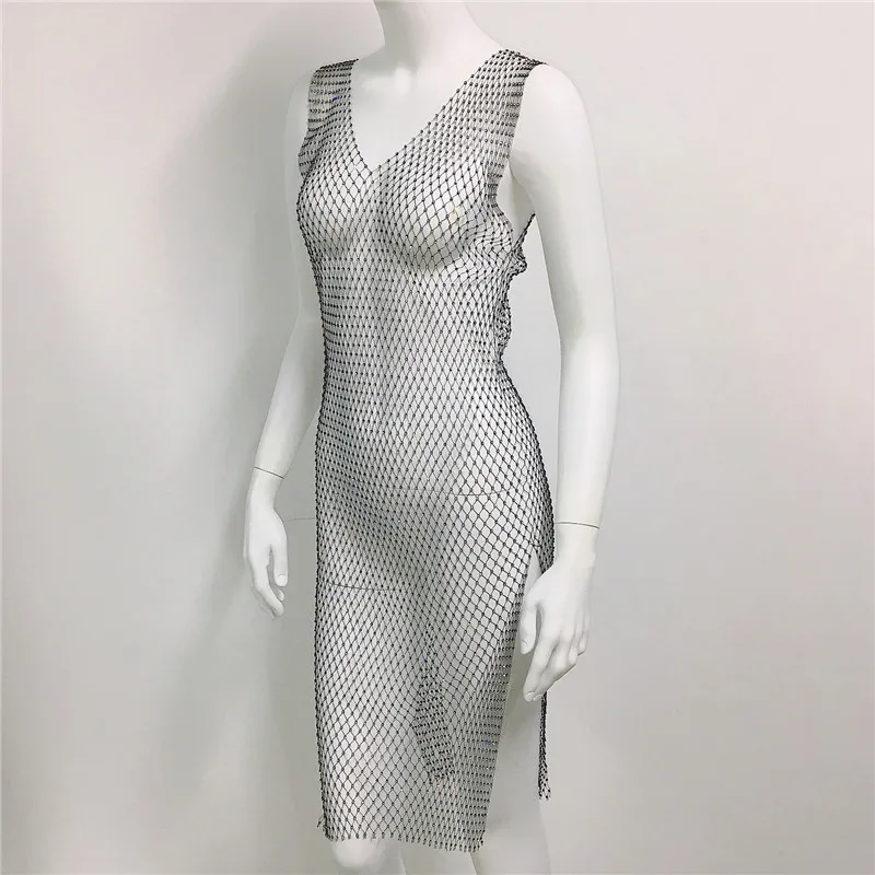 Fishnet diamond dress best sale