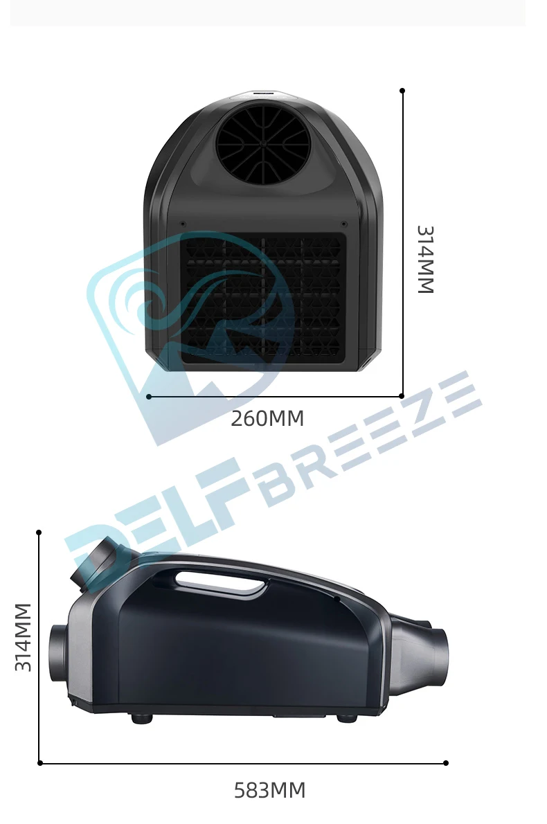 Delf Portable Solar Tent Air Conditioner Dc 12 24v Outdoor Inverter Aircon Cooler For Rv Camper
