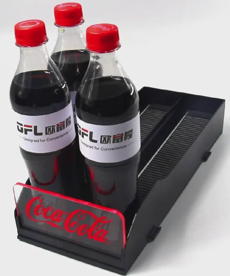 Grocery Store LED Lighting Beverage Display Rack Promotion Box