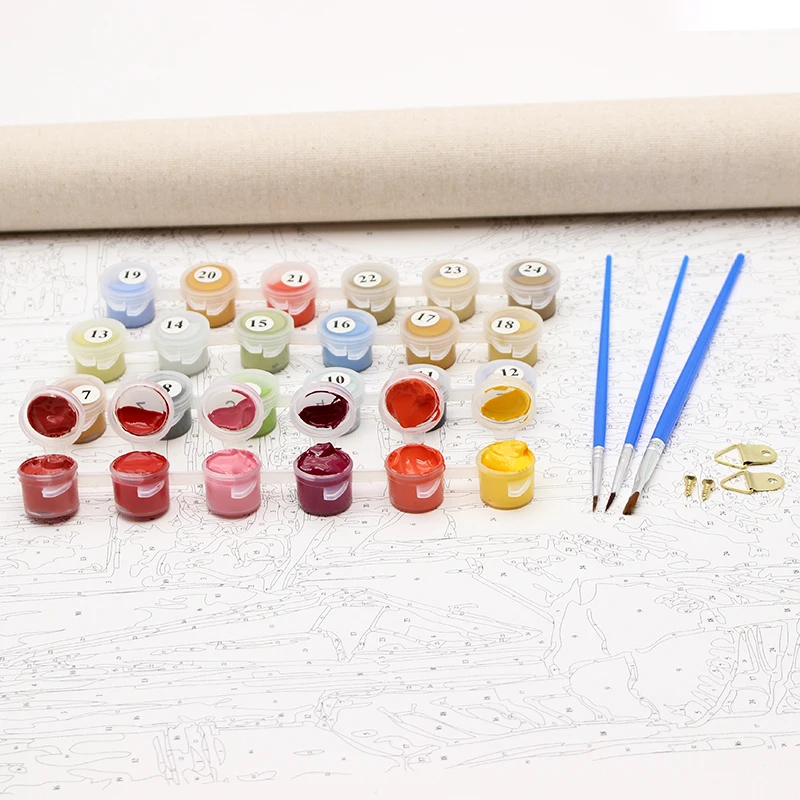 Diy Painting By Number Sets Van Gogh The Starry Night Oil Painting Hand