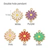 Double-hole pendant gold