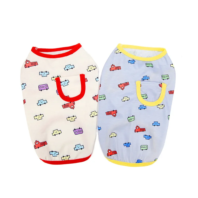 Breathable Pet Spring Summer Vests Puppy Sleeveless Shirts Apparel Clothes for Small Dogs for Cute Pet Cat Dog Home Outdoor