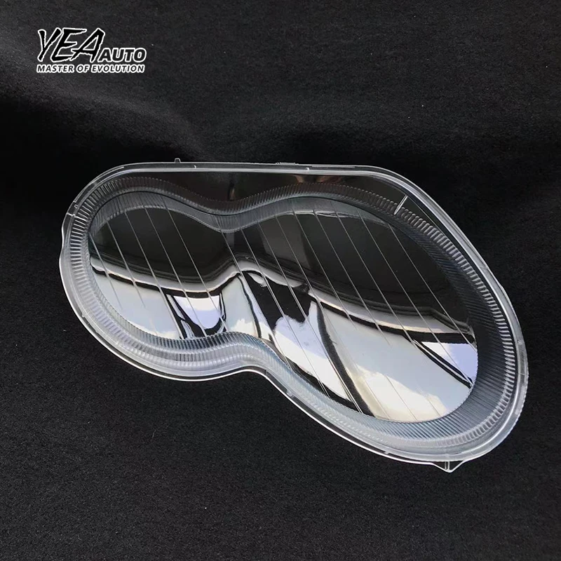 product car headlight glass pc lampshade cover lens for mercedes benz w203 c200 c230 c280 c300 headlamp glass shade lens cover 2004 2006-34