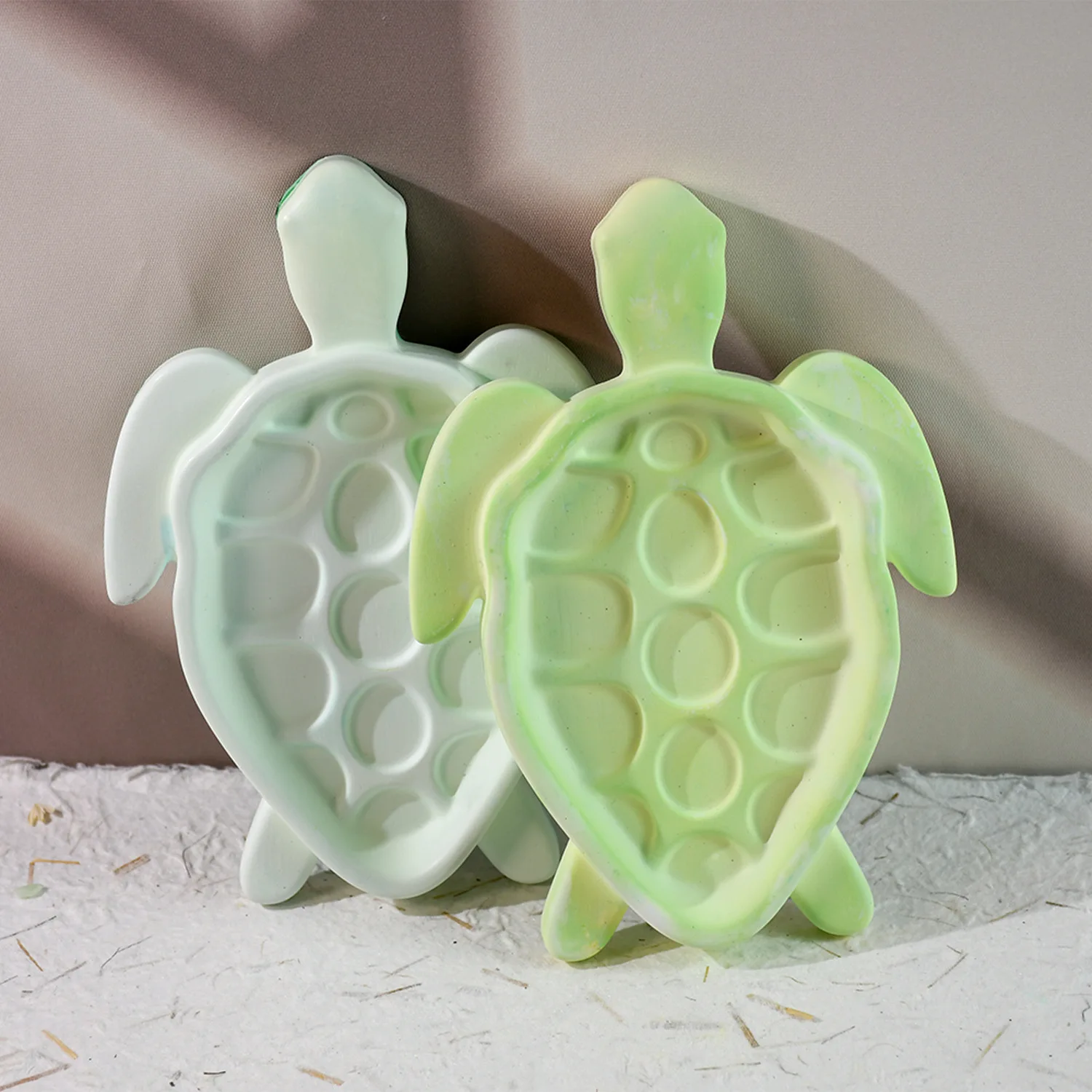 Diy Turtle Tray Silicone Resin Storage Mold Drip Glue Mold for Cake Tools Plaster Saucer Mold manufacture