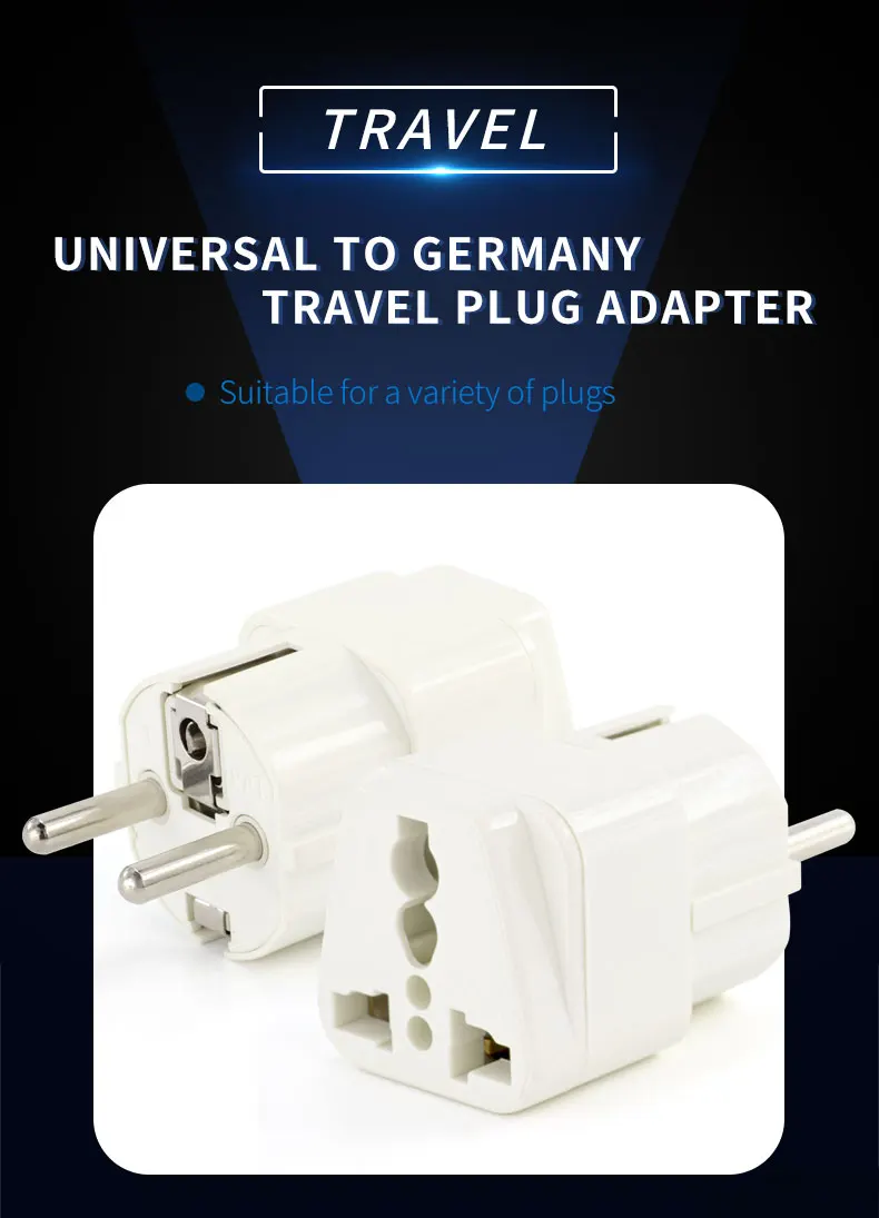 Universal Uk Plug To Eu Plug Power Outlet Travel Charger Adapter Travel  Adapter Socket Enchufe UK / eu / au / us