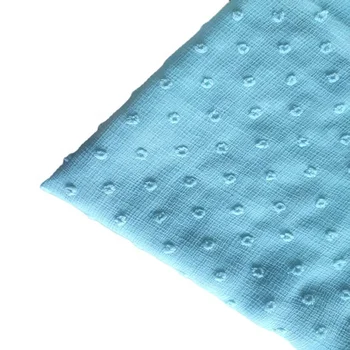 100% polyester summer female chiffon crepe cut flower clothing chiffon dot fabric