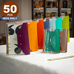 New Arrival 2026 Cute Binder Planner Clear PVC Cover Custom Journal Mini 6 Rings Refilled A7 A6 A5 Diary Loose Leaf Notebook